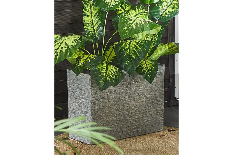 Trädgårdskruka Edessa Grå, 60x25x45 cm - Grå, 60x25x45 cm - Inredning & dekor - Trädgårdsdekoration - Utomhuskrukor - Blomkrukor