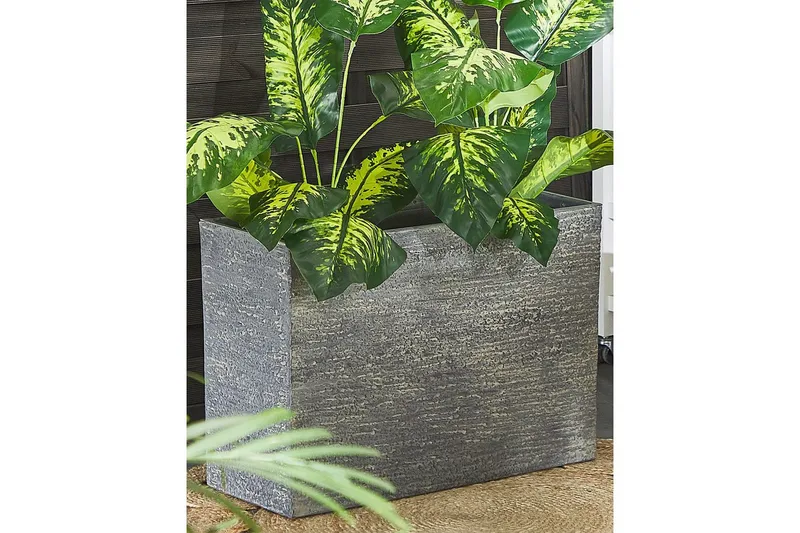 Trädgårdskruka Edessa Grå, 70x29x50 cm - Grå, 70x29x50 cm - Inredning & dekor - Trädgårdsdekoration - Utomhuskrukor - Blomkrukor