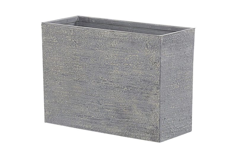 Trädgårdskruka Edessa Grå, 80x34x56 cm - Grå, 80x34x56 cm - Inredning & dekor - Trädgårdsdekoration - Utomhuskrukor - Blomkrukor