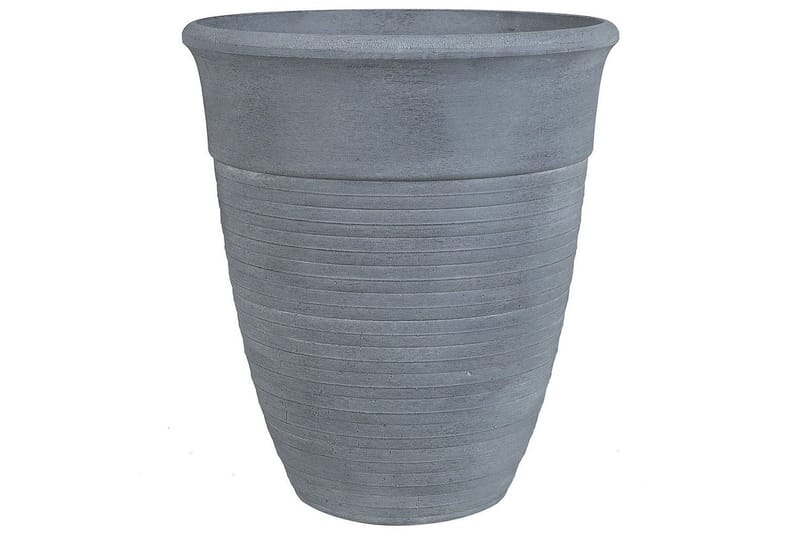 Trädgårdskruka Katalima set om 2 Grå, 50x50x58 cm - Grå, 50x50x58 cm - Inredning & dekor - Trädgårdsdekoration - Utomhuskrukor - Blomkrukor