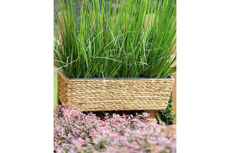 Trädgårdskruka Kawala Beige, 60x18x20 cm - Beige, 60x18x20 cm - Inredning & dekor - Trädgårdsdekoration - Utomhuskrukor - Blomkrukor