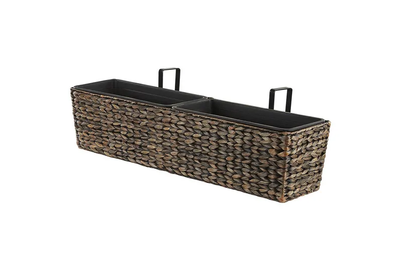 Trädgårdskruka Kawala Brun, 80x18x20 cm - Brun, 80x18x20 cm - Inredning & dekor - Trädgårdsdekoration - Utomhuskrukor - Blomkrukor