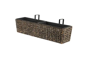 Trädgårdskruka Kawala Brun, 80x18x20 cm - Brun, 80x18x20 cm - Inredning & dekor - Trädgårdsdekoration - Utomhuskrukor - Blomkrukor