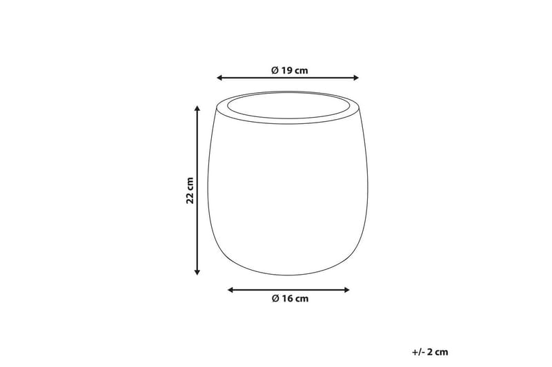Trädgårdskruka Livadia Grön, 19x19x22 cm - Grön, 19x19x22 cm - Inredning & dekor - Trädgårdsdekoration - Utomhuskrukor - Blomkrukor