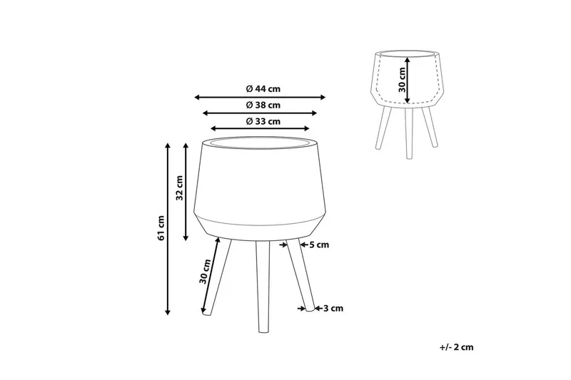 Trädgårdskruka Malaki - Inredning & dekor - Trädgårdsdekoration - Utomhuskrukor - Blomkrukor