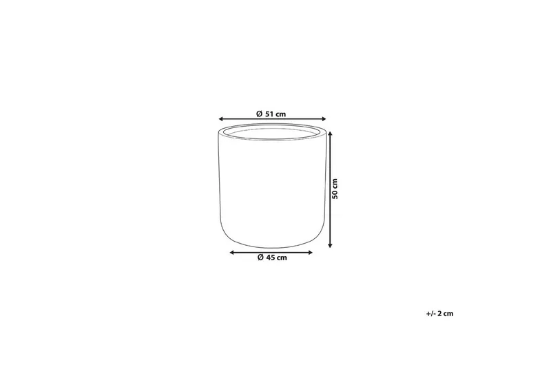 Trädgårdskruka Messene 51x51x49 cm - 51x51x49 cm - Inredning & dekor - Trädgårdsdekoration - Utomhuskrukor - Blomkrukor