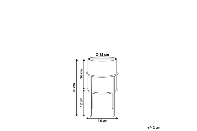 Trädgårdskruka Milea Svart - Svart - Inredning & dekor - Trädgårdsdekoration - Utomhuskrukor - Blomkrukor