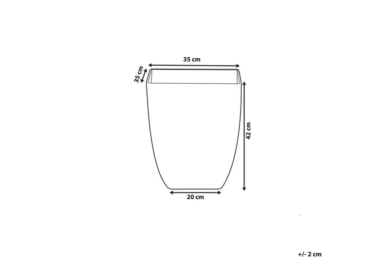 Trädgårdskruka Miro 35x35x42 cm - 35x35x42 cm - Inredning & dekor - Trädgårdsdekoration - Utomhuskrukor - Blomkrukor