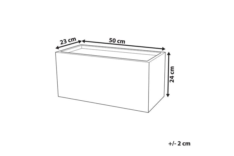 Trädgårdskruka Myra 50x23x24 cm - 50x23x24 cm - Inredning & dekor - Trädgårdsdekoration - Utomhuskrukor - Blomkrukor