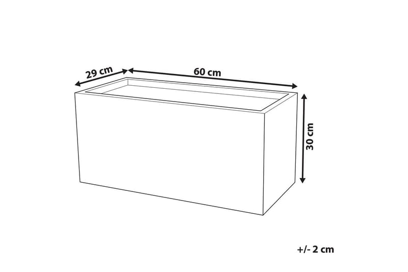 Trädgårdskruka Myra 60x29x30 cm - 60x29x30 cm - Inredning & dekor - Trädgårdsdekoration - Utomhuskrukor - Blomkrukor