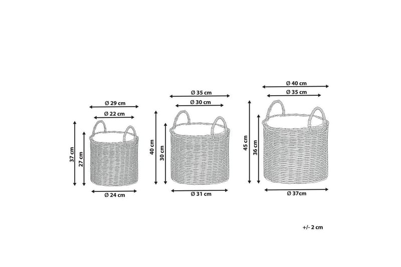 Trädgårdskruka Nikiti set om 3 - Inredning & dekor - Trädgårdsdekoration - Utomhuskrukor - Blomkrukor