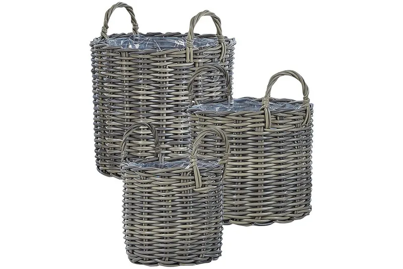 Trädgårdskruka Nikiti set om 3