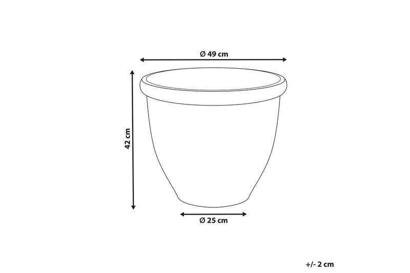 Trädgårdskruka Tesalia Beige - Beige - Inredning & dekor - Trädgårdsdekoration - Utomhuskrukor - Blomkrukor
