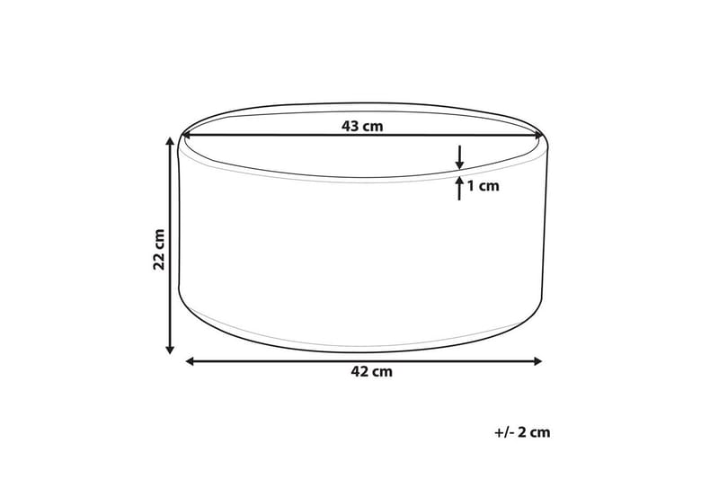 Trädgårdskruka Valta 43x43x22 cm - 43x43x22 cm - Inredning & dekor - Trädgårdsdekoration - Utomhuskrukor - Blomkrukor