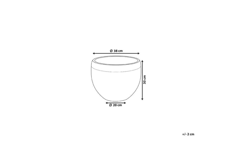 Trädgårdskruka Zakros Grå - Grå - Inredning & dekor - Trädgårdsdekoration - Utomhuskrukor - Blomkrukor