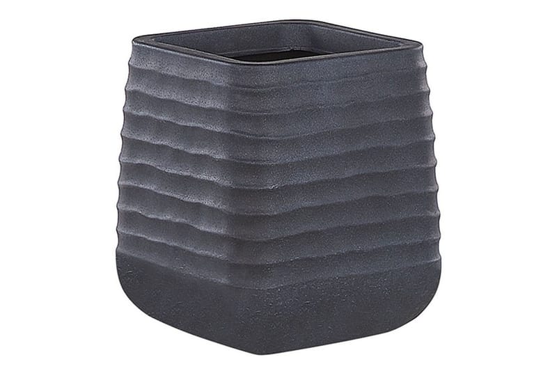 Trädgårdskruka Parikia Svart, 28x28x27 cm - Svart, 28x28x27 cm - Inredning & dekor - Trädgårdsdekoration - Utomhuskrukor - Blomkrukor