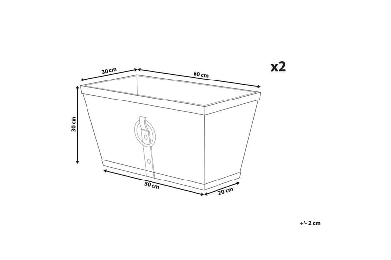 Trädgårdskruka Poria set om 2 - Inredning & dekor - Trädgårdsdekoration - Utomhuskrukor - Blomkrukor
