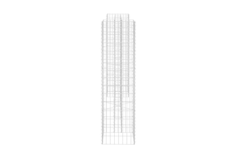 Planteringsgabion H-formad stål 260x40x150 cm - Silver - Inredning & dekor - Trädgårdsdekoration - Utomhuskrukor - Växthylla & växttrappa