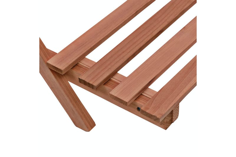 Växtställ 3 nivåer cedarträ 48x45x40 cm - Brun - Inredning & dekor - Trädgårdsdekoration - Utomhuskrukor - Växthylla & växttrappa
