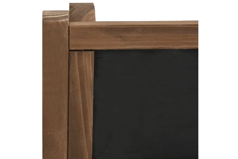 Växtställ 3 våningar med griffeltavla 40x30x90 cm granträ - Brun - Inredning & dekor - Trädgårdsdekoration - Utomhuskrukor - Växthylla & växttrappa