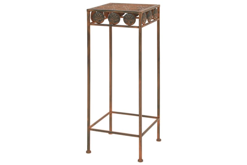 Växtstativ 3 delar vintage stil metall rostfärgade - Orange - Inredning & dekor - Trädgårdsdekoration - Utomhuskrukor - Växthylla & växttrappa