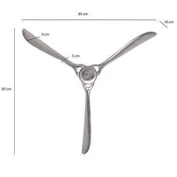 Corela Väggdekoration 85 cm - silverfärgad - Inredning & dekor - Dekor & inredningsdetaljer - Prydnadssaker - Skulpturer