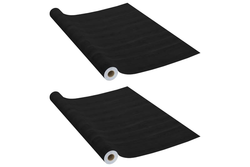 Dekorplast 2 st mörkt trä 500x90 cm PVC - Brun - Dekorplast & kakeldekor