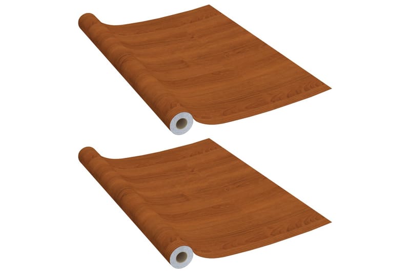 Dekorplast 2 st ljus ek 500x90 cm PVC - Brun - Inredning & dekor - Väggdekor - Dekorplast & kakeldekor