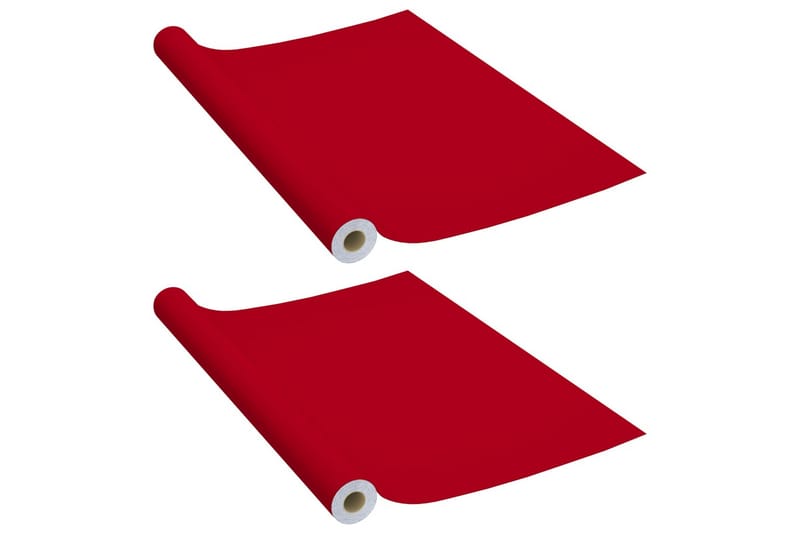 Dekorplast 2 st röd 500x90 cm PVC - Röd - Dekorplast & kakeldekor