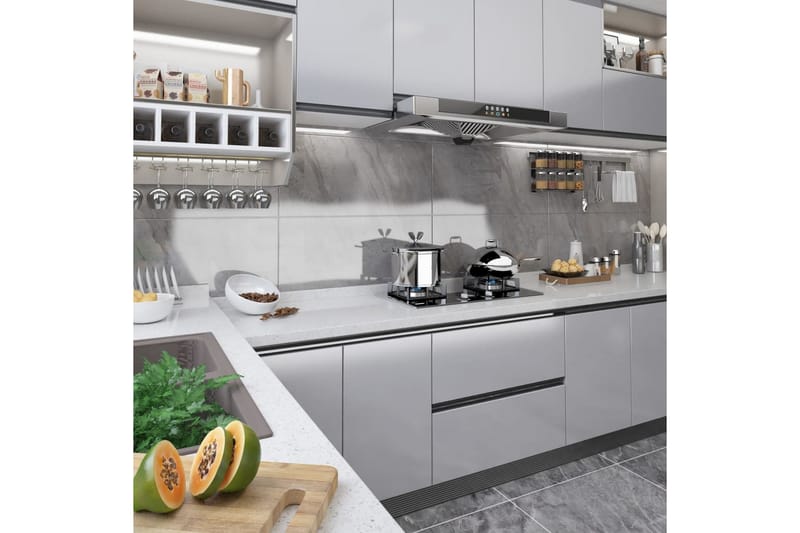 Dekorplast silver högglans 500x90 cm PVC - Silver - Inredning & dekor - Väggdekor - Dekorplast & kakeldekor