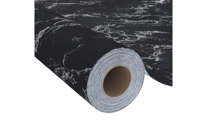 Dekorplast svart sten 500x90 cm PVC - Svart - Dekorplast & kakeldekor
