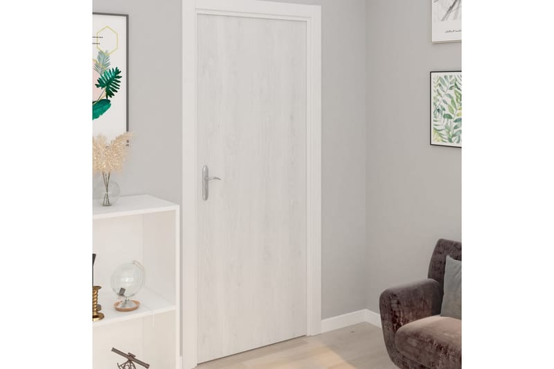 Dörrfolier 4 st vitt trä 210x90 cm PVC - Dekorplast & kakeldekor