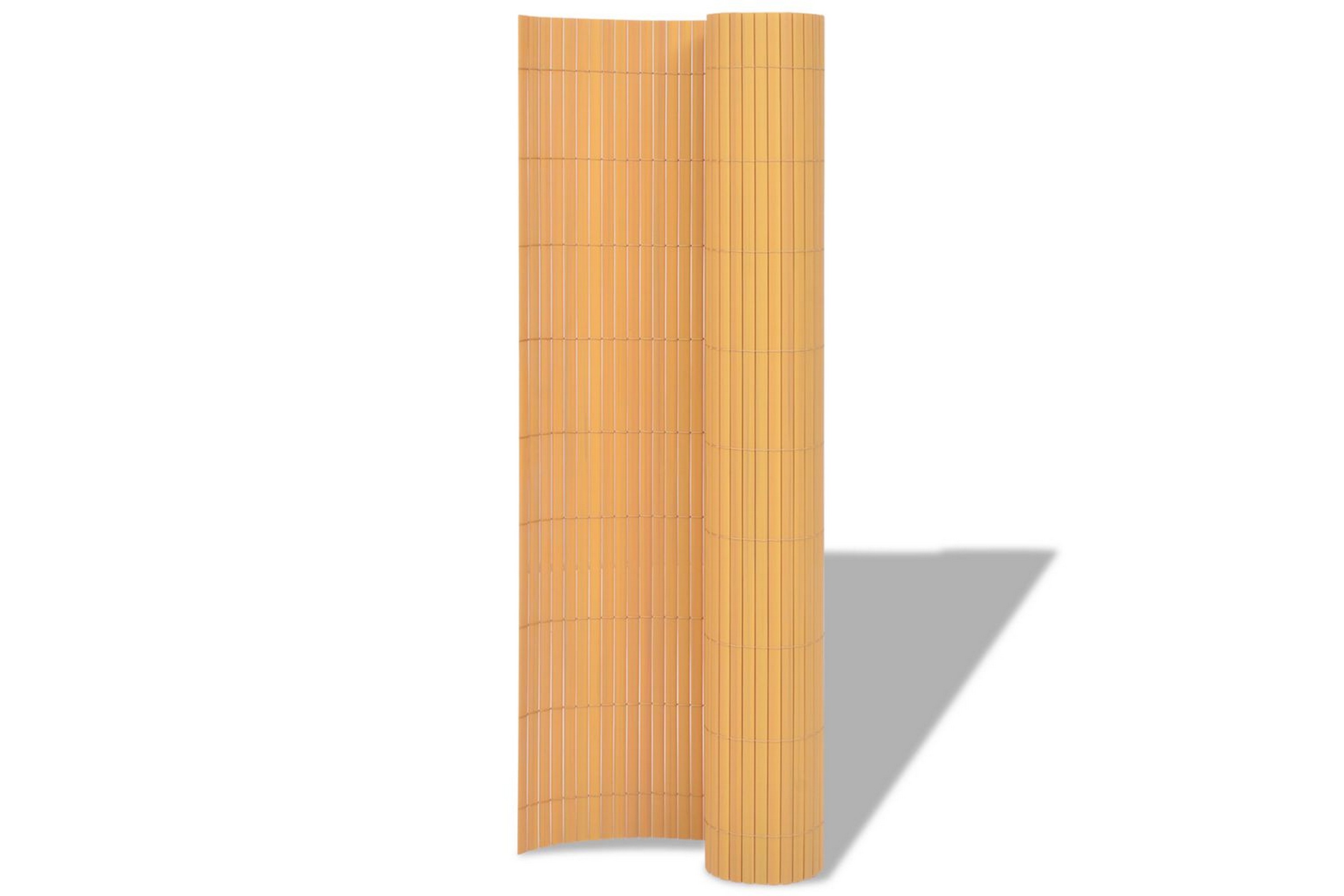 Dubbelsidigt insynsskydd PVC 90×300 cm gul –