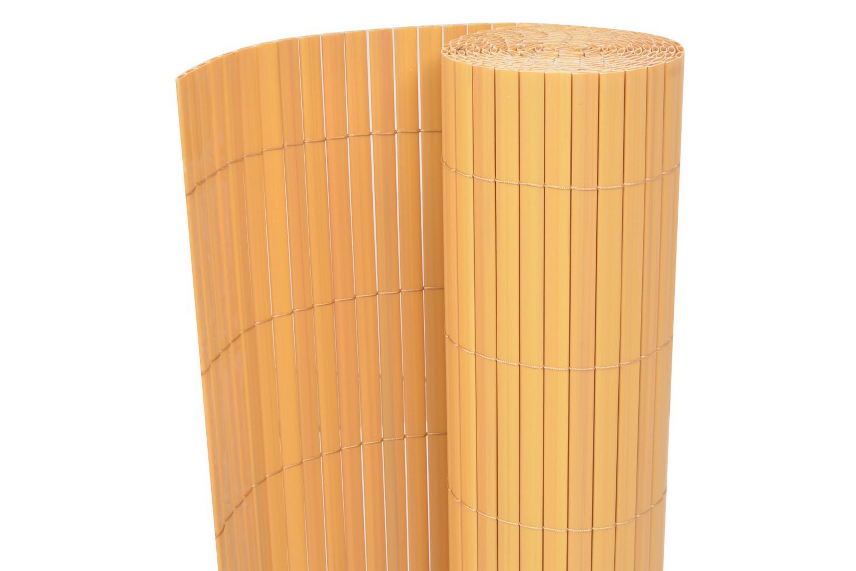 Dubbelsidigt insynsskydd PVC 90×500 cm gul –