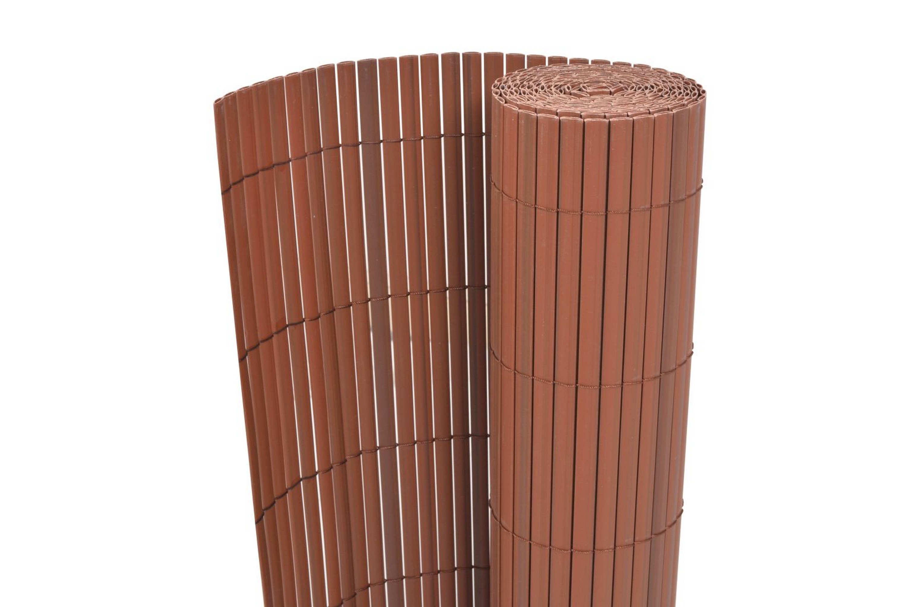 Dubbelsidigt insynsskydd PVC 90×300 cm brun –