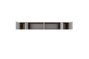 Ervon Väggskiva 243x243 cm - Valnöt/Vit - Förvaring - Skåp - Köksskåp - Väggskåp