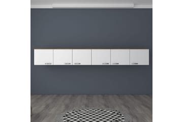 Ervon Väggskiva 243x243 cm - Valnöt/Vit - Förvaring - Skåp - Köksskåp - Väggskåp