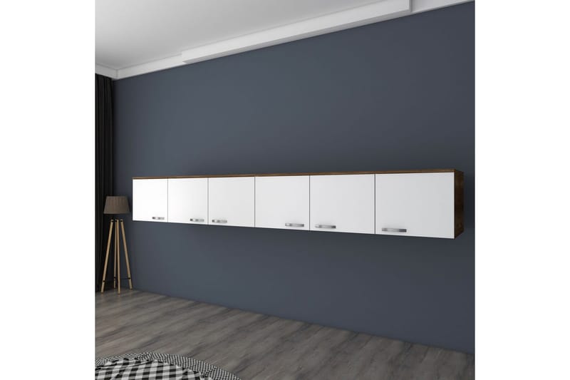 Ervon Väggskiva 243x243 cm - Valnöt/Vit - Inredning & dekor - Väggdekor - Väggpanel