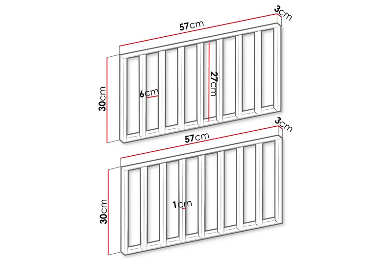 Ettiene Väggpanel - Svart - Inredning & dekor - Väggdekor - Väggpanel