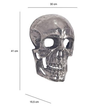 Garvik Väggdekoration Dödskalle i aluminium - silver - Inredning & dekor - Dekor & inredningsdetaljer - Prydnadssaker - Skulpturer