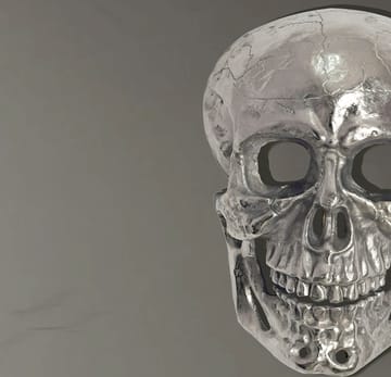 Garvik Väggdekoration Dödskalle i aluminium - silver - Inredning & dekor - Dekor & inredningsdetaljer - Prydnadssaker - Skulpturer