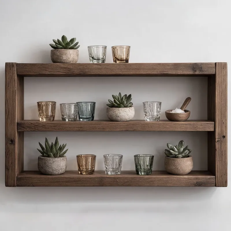 Imoveis Dekorativ vägghylla 40x30x7 cm - Trä - Inredning & dekor - Väggdekor - Väggpanel
