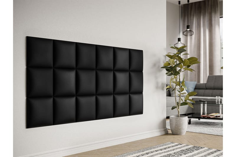 Lornel Stoppad Väggpanel 30x30 cm - Mörkgrå - Inredning & dekor - Väggdekor - Väggpanel