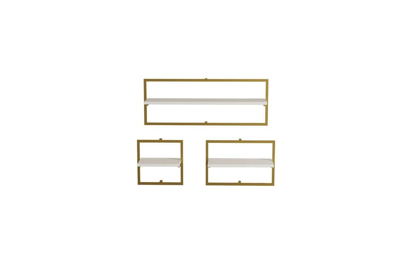 Muroran Väggskiva 80x80 cm - Vit/Guld - Inredning & dekor - Väggdekor - Väggpanel