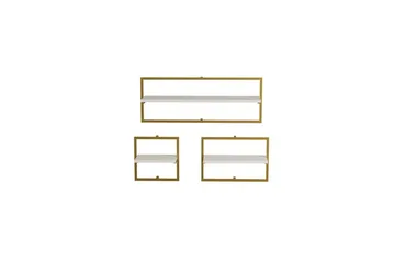 Muroran Väggskiva 80x80 cm - Vit/Guld - Förvaring - Köksförvaring - Kökshylla