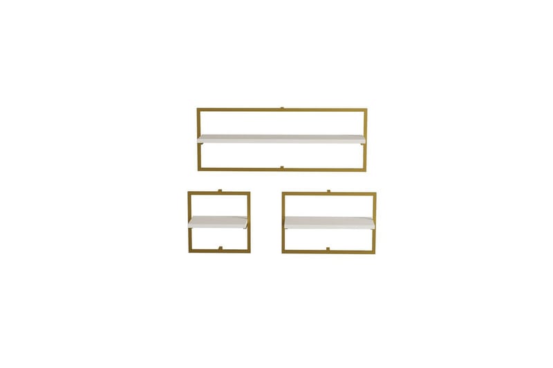 Muroran Väggskiva 80x80 cm - Vit/Guld - Inredning & dekor - Väggdekor - Väggpanel