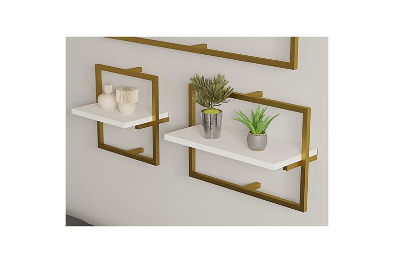 Muroran Väggskiva 80x80 cm - Vit/Guld - Inredning & dekor - Väggdekor - Väggpanel