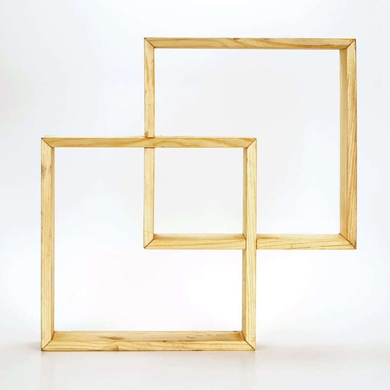 Orlind Dekorativ vägghylla 51x51x9 cm - trä - Inredning & dekor - Väggdekor - Väggpanel