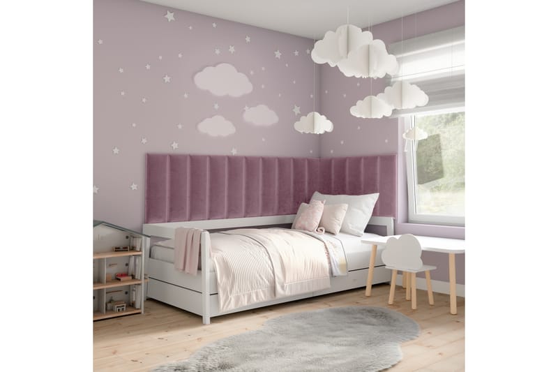 Quadratta Väggskiva 210x60 cm Rosa - Inredning & dekor - Väggdekor - Väggpanel