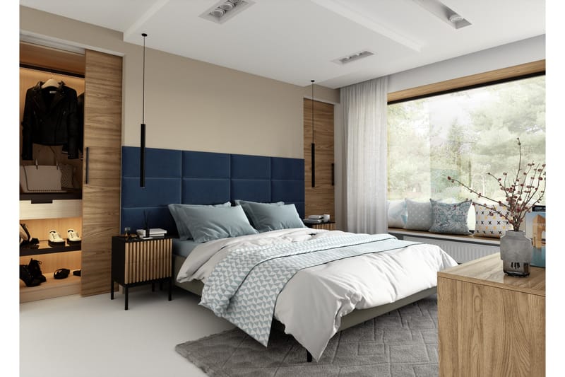 Quadratta Väggskiva 240x90 cm Blå - Inredning & dekor - Väggdekor - Väggpanel